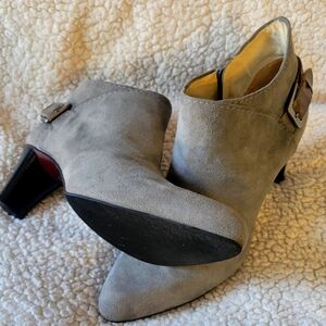 Cole Haan Gray Ankle Booties with Chunky Sole